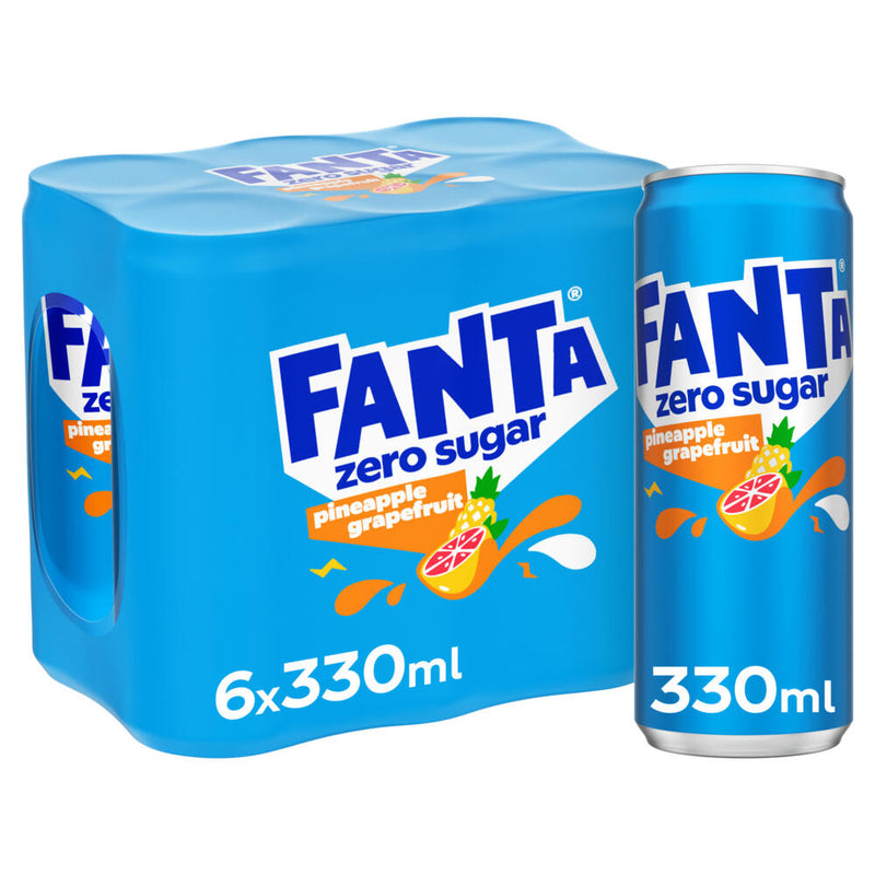 Fanta Zéro Pineapple & Grapefruit 33cl x6