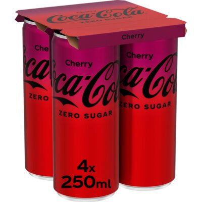 Coca-Cola Zéro Cherry 25cl x4