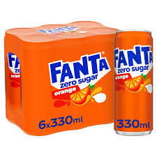 Fanta Orange Zéro 33cl x6 BE