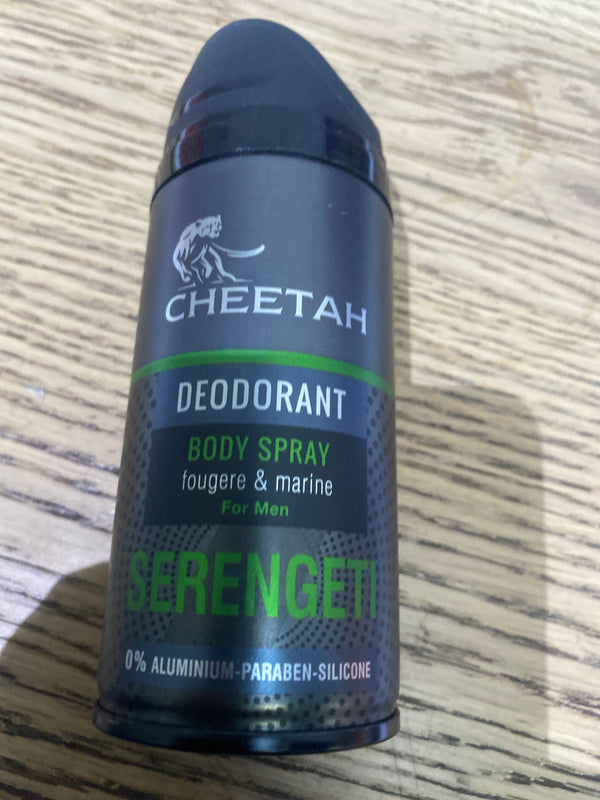 Cheetah body spray