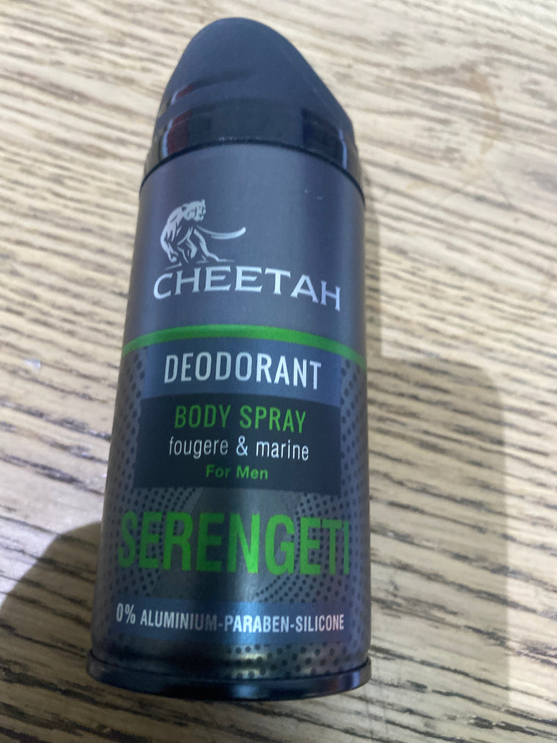 Cheetah body spray