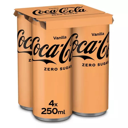 Coca-Cola Zéro Vanille 25cl x4