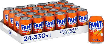 Fanta Orange Zéro 33cl x24 BE
