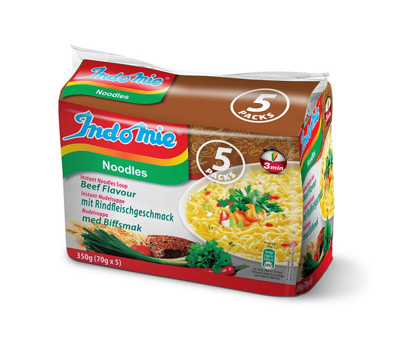 nouilles Indomie Saveur de bœuf 70gx5