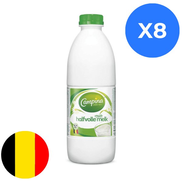 lait demi ecreme X8