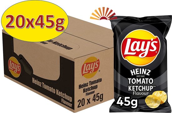 Lays Chips Tomato Ketchup - 20 x 45 Grammes