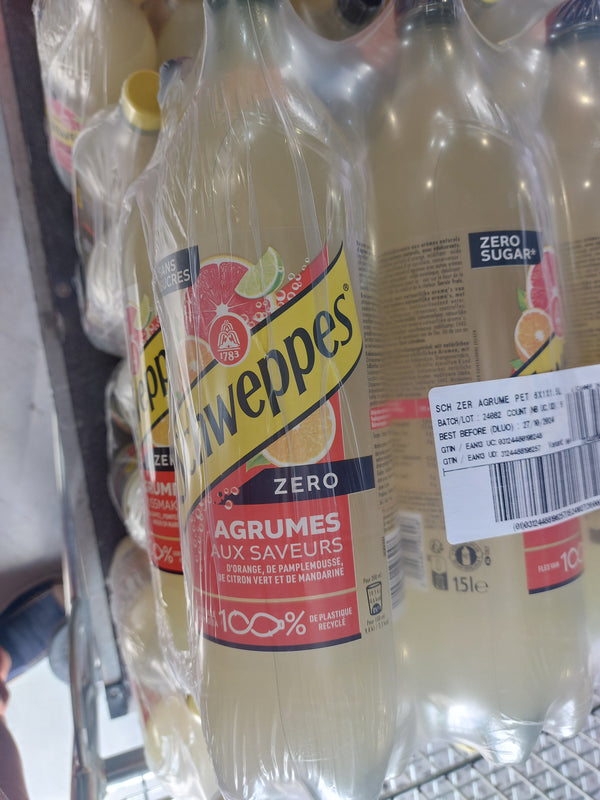 schweppes zero 1.5 x6