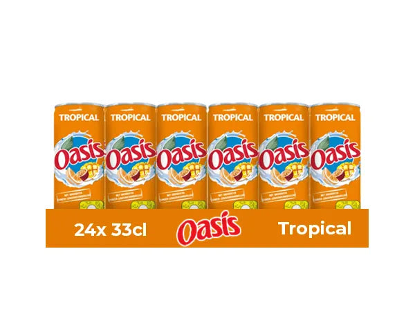 Canette Oasis tropicale (24x 33cl)